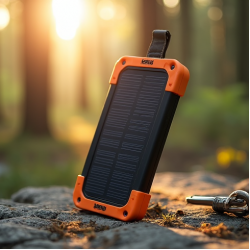 AeroCharge M6 12000mAh Solar Power Bank Dual USB Waterproof