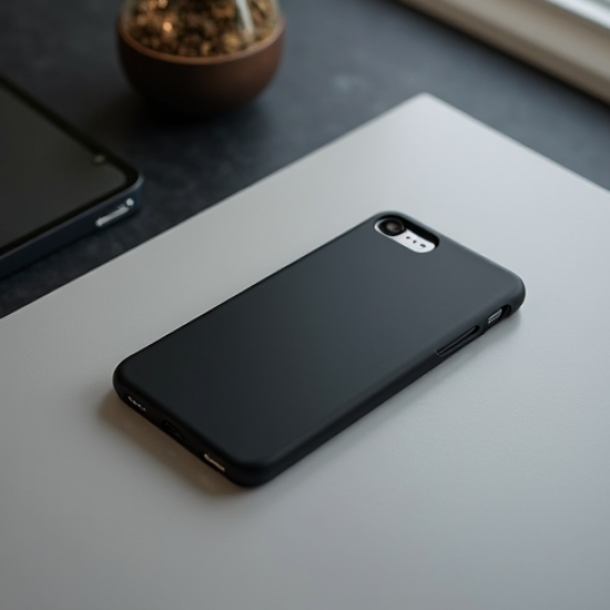 SlimFit E4 Ultra-Thin Frosted Polycarbonate Phone Case Black