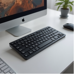 AeroPad X4 Bluetooth Slim Compact Keyboard Multi-Device Black