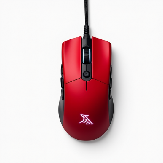 PulseScroll X2 Wired Gaming Mouse RGB 12000 DPI Red
