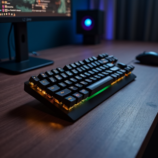 TechType V7 Gaming Mechanical Keyboard RGB Brown Switch Gray