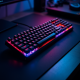 TechType X1 Mechanical Keyboard RGB Full-Size Blue Switch Black