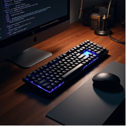 SwiftPad M3 Wired Mechanical Keyboard Full-Size Green Switch Black