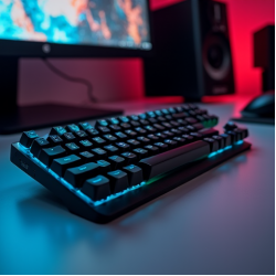 ZenKeys E8 Wired Gaming Keyboard RGB Green Switch Blue