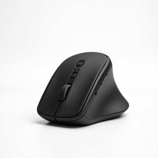 ClickPro Ultra Wireless Vertical Ergonomic Mouse 6-Button Black
