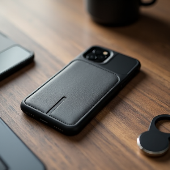 SlimFit V3 Minimalist Wallet Case 3-Card Slot Magnetic Black