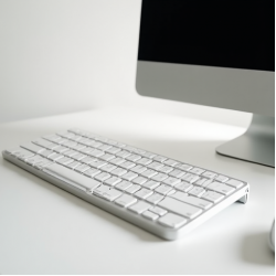 AeroType G5 Wireless Office Slim Keyboard 2.4GHz White