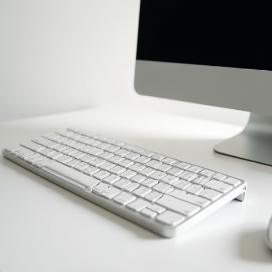 AeroType G5 Wireless Office Slim Keyboard 2.4GHz White