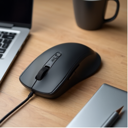 ClickZen R4 Wired Ergonomic Office Mouse USB 1600 DPI Black