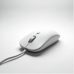 NovaMouse R6 Wired Office Mouse USB 3-Button 1000 DPI White
