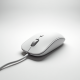 NovaMouse R6 Wired Office Mouse USB 3-Button 1000 DPI White