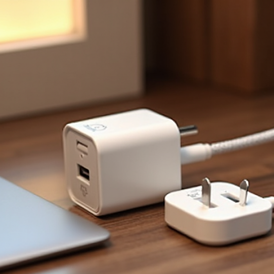 NovaPower R2 30W USB-C Quick Charge Dual Port Adapter White