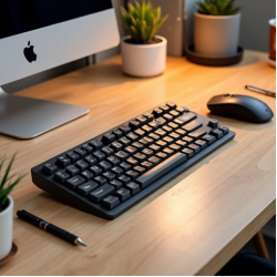 TechKeys V4 Wired USB Membrane Full-Size Keyboard Gray