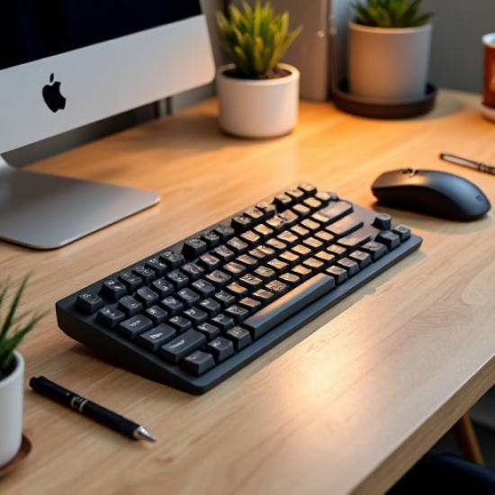 TechKeys V4 Wired USB Membrane Full-Size Keyboard Gray