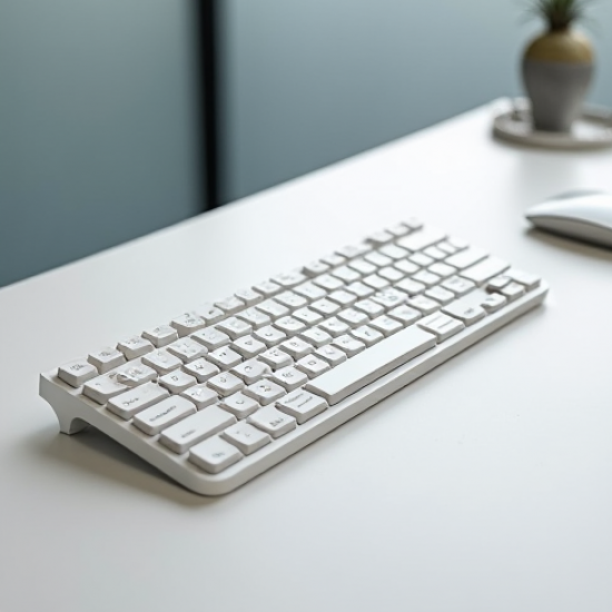 SwiftPad M4 Wired Membrane Office Keyboard 104-Key White