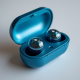 AeroBuds E4 TWS Earbuds 5.2 Bluetooth ENC Mic Clear Blue