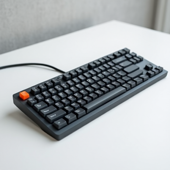 TechKeys V4 Wired USB Membrane Full-Size Keyboard Gray