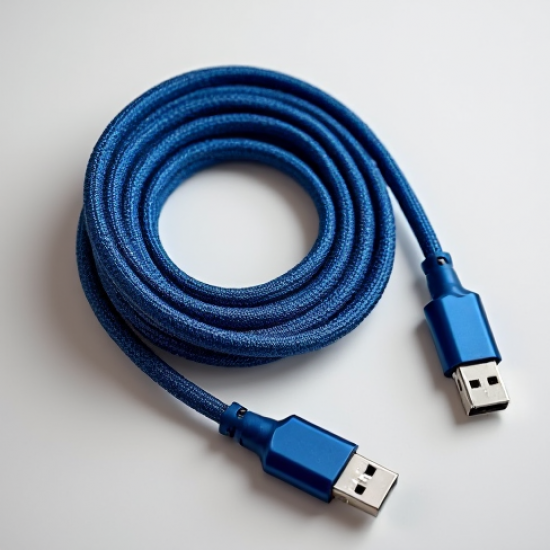 VoltCharge V7 Micro USB Cable 2.4A 1.5m Nylon Braided Blue