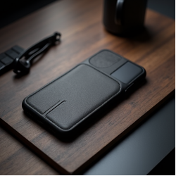 SlimFit V3 Minimalist Wallet Case 3-Card Slot Magnetic Black