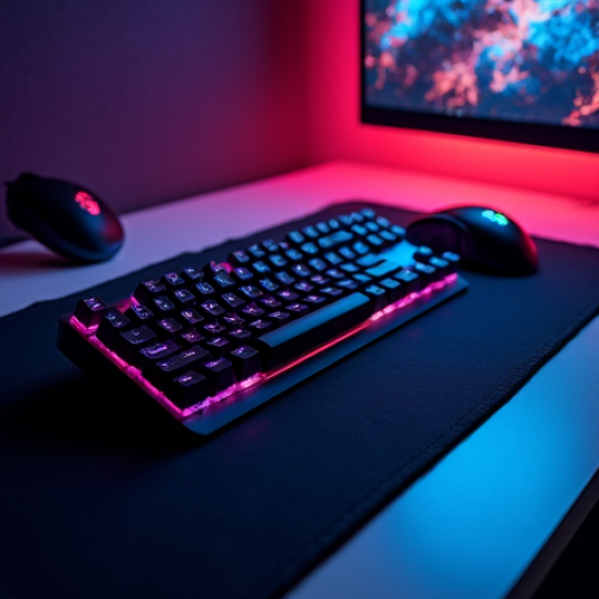 ZenKeys E8 Wired Gaming Keyboard RGB Green Switch Blue