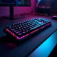 TechKeys M5 Gaming RGB Mechanical Keyboard Speed Switch Black