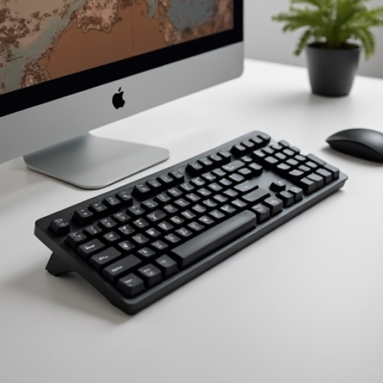 NovaPad R2 Wired USB Keyboard Full-Size Quiet Membrane Black