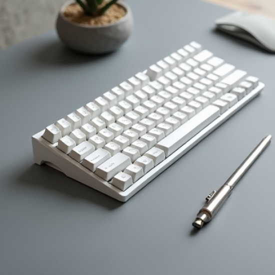 TechType Z9 Wireless Compact Keyboard 2.4GHz 87-Key White