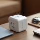PulseVolt M2 USB-C Travel Adapter 65W GaN Universal Plug White