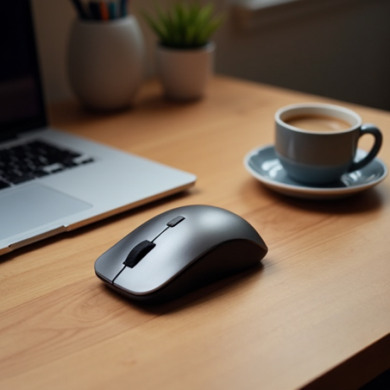 TurboClick S6 Wireless Compact Mouse 2.4GHz 1000 DPI Silver