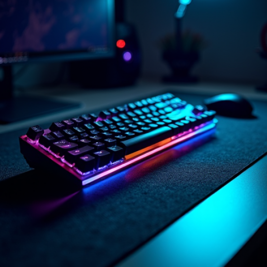 AeroKeys R9 Wireless Gaming Keyboard 2.4GHz RGB Silver