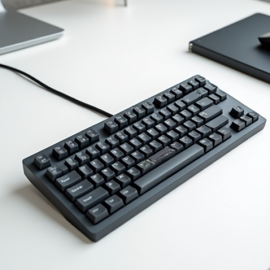 TechKeys V4 Wired USB Membrane Full-Size Keyboard Gray